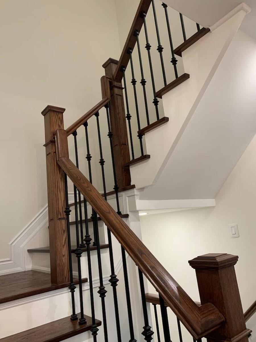 Custom wooden staircase