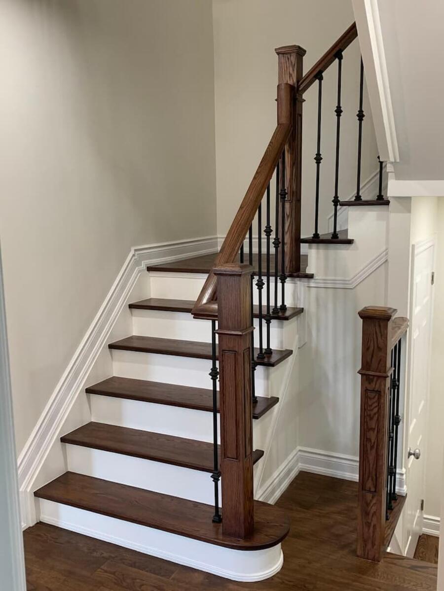 Custom wooden staircase