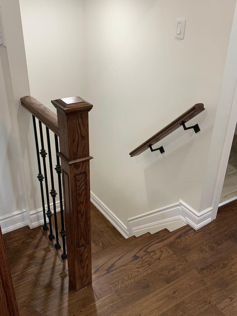 Custom wooden staircase