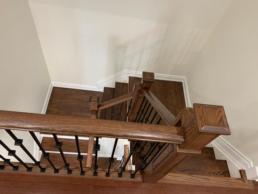 Custom wooden staircase