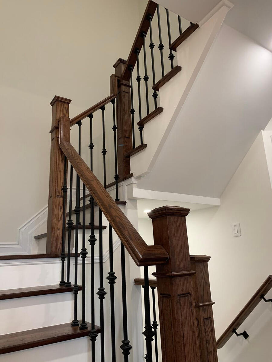 Custom wooden staircase