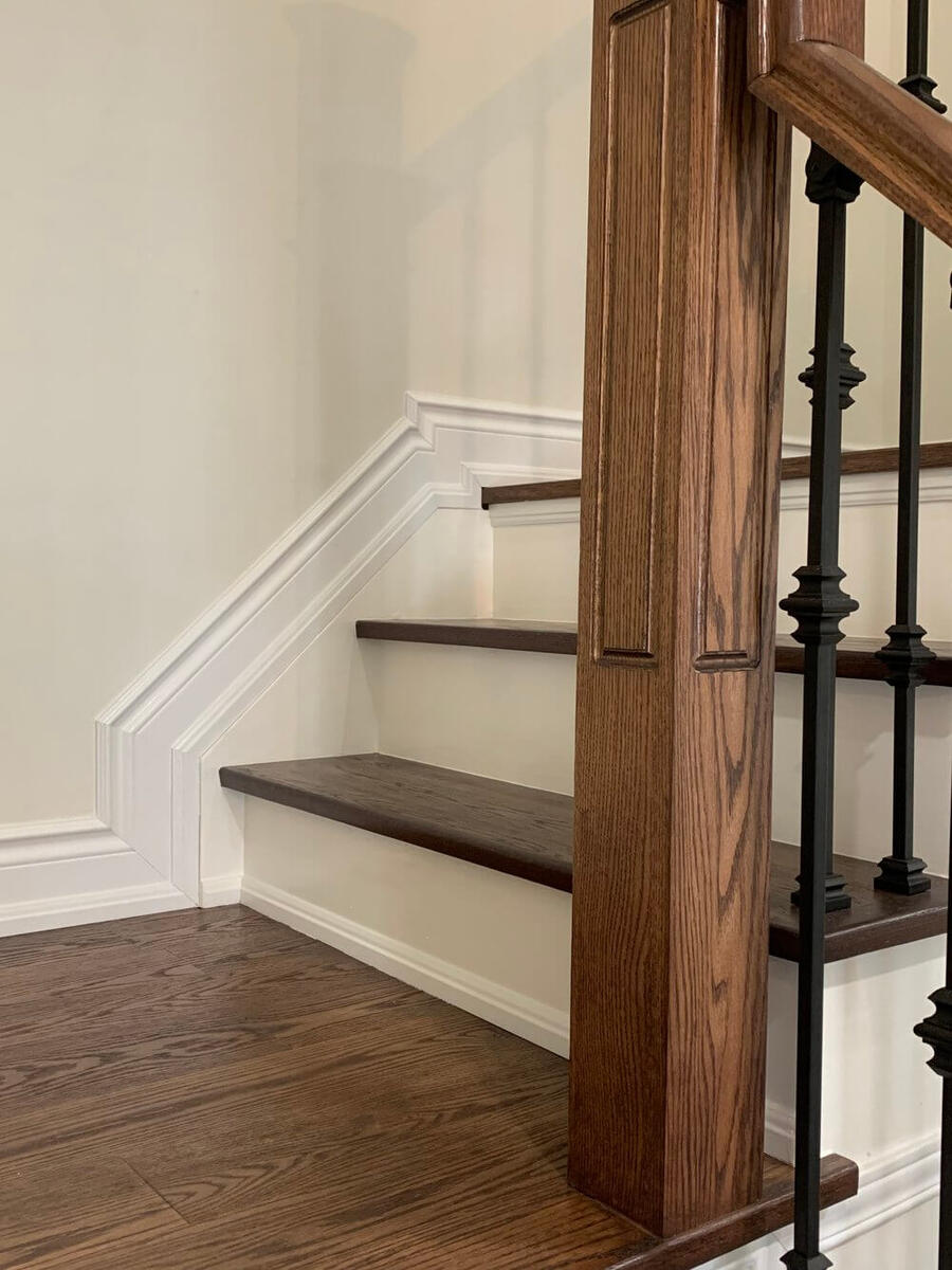 Custom wooden staircase