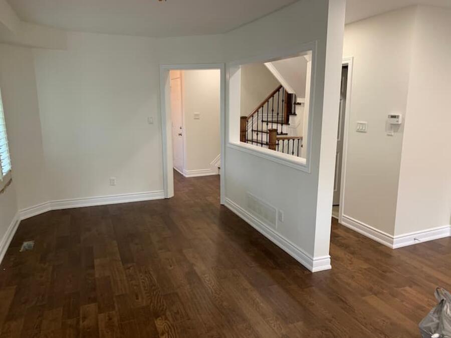 Finished living room flooring