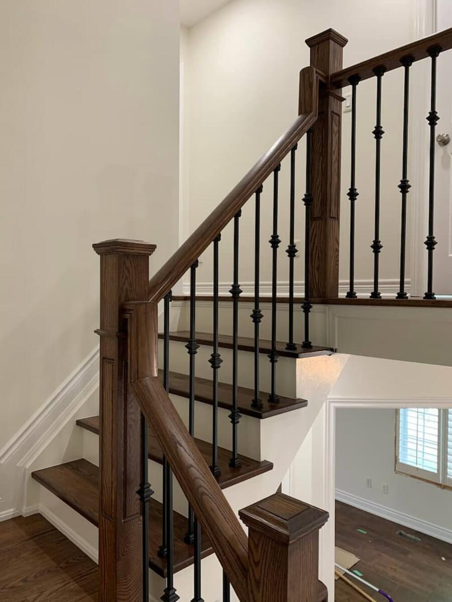 Custom wooden staircase